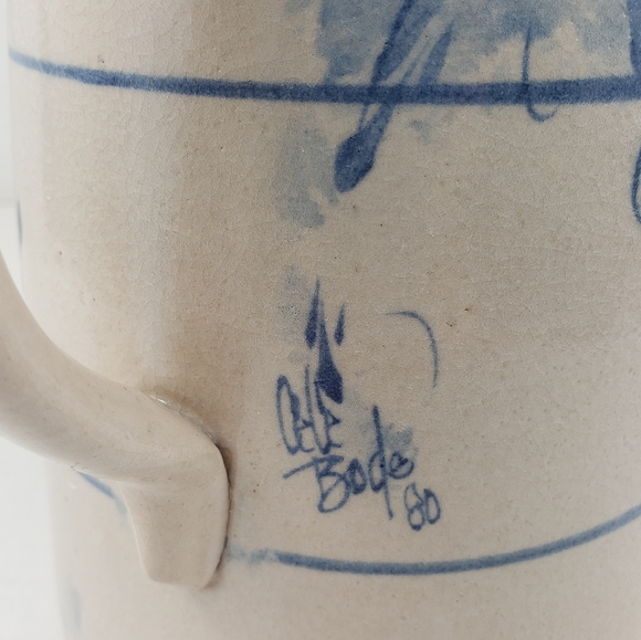 Vtg 1980 Stoneware "Lemonade" Pitcher Studio Pottery Artist Signed by CeCe Bode - Picture 3 of 16